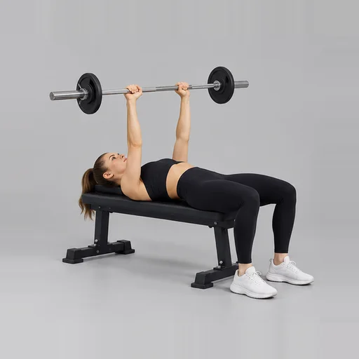 Barbell ile Bench Dar Press · 1. kare