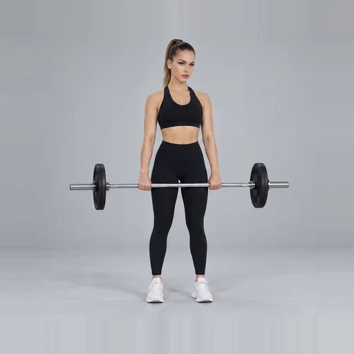 Barbell ile Shrugs · 1. kare